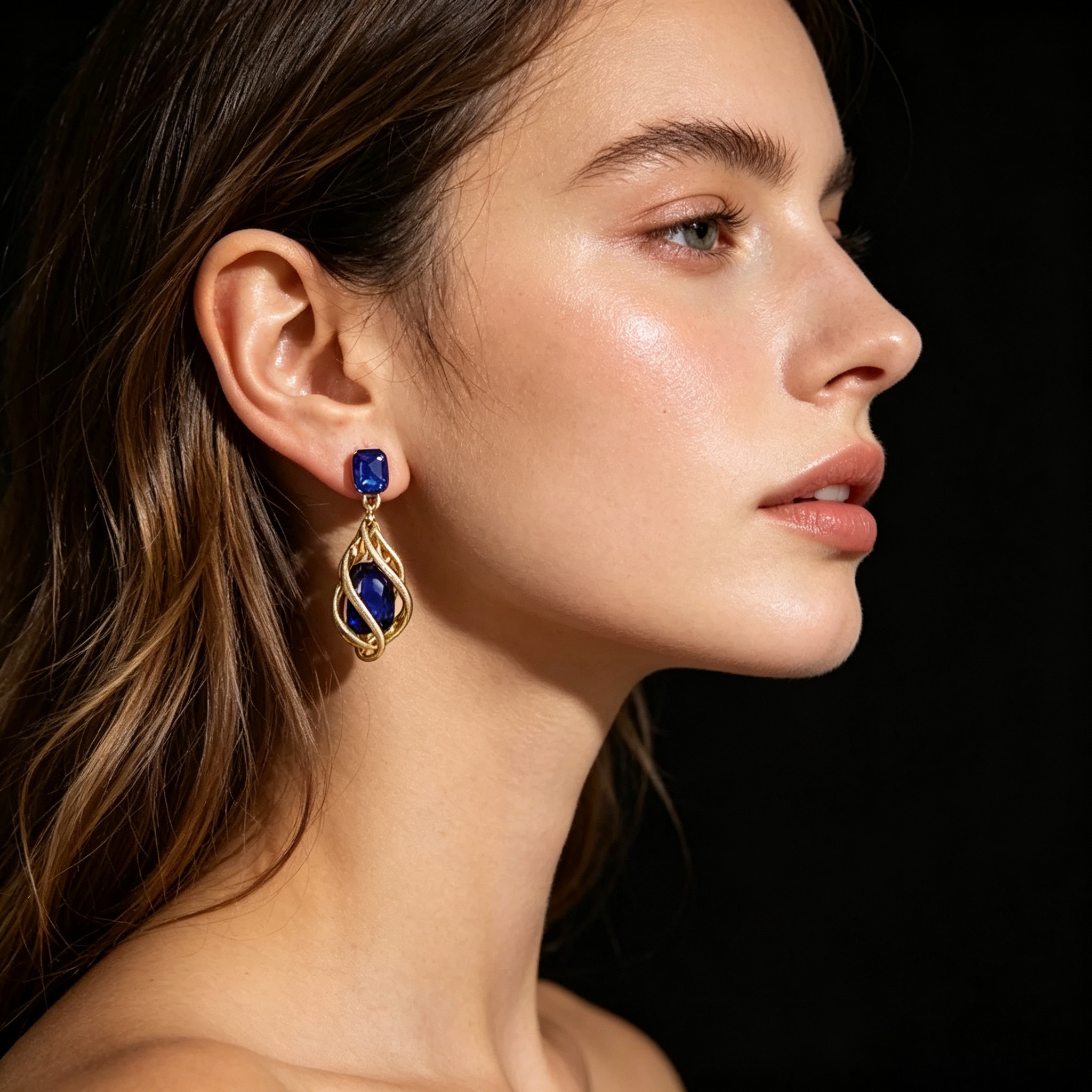 Women's Vintage Glamorous Drop Earrings with Cubic Zirconia